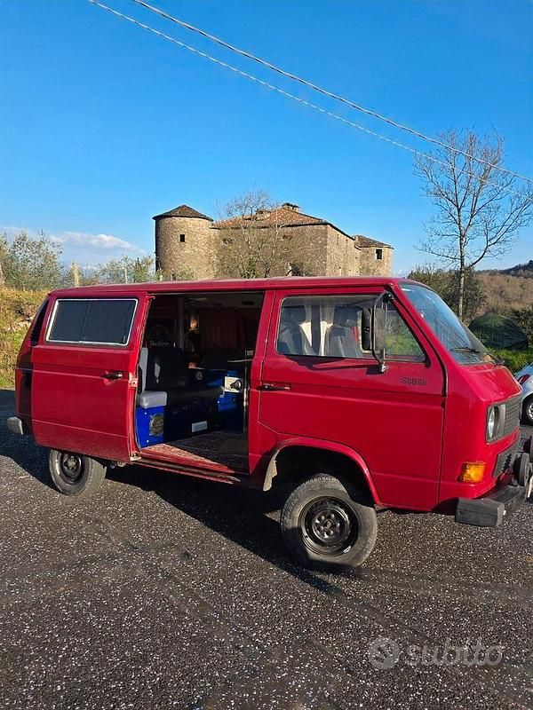 Usata VW T3 1987 Rosso Furgone