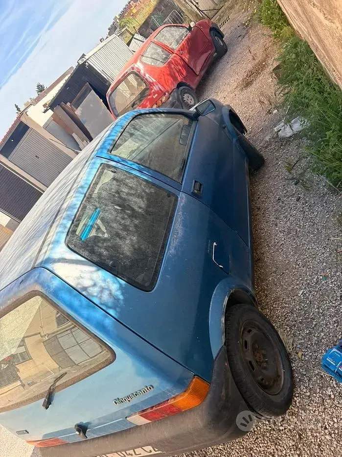 Usata Fiat Cinquecento 41 CV (30 kW) 1998 Blu Utilitaria