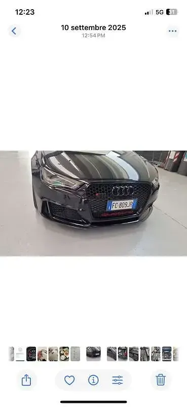 Usata Audi RS3 367 CV (269 kW) 2016 Nero Berlina