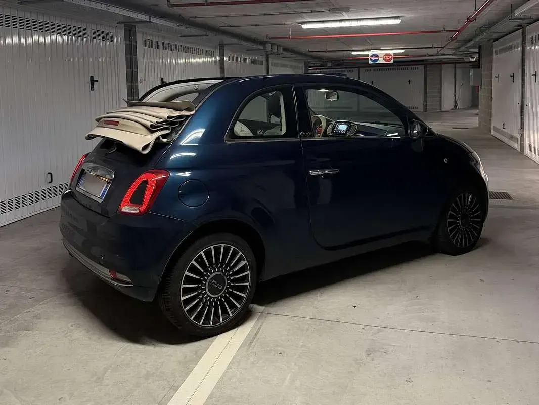 Usata Fiat 500C Lounge 69 CV (50 kW) 2017 Blu/azzurro Cabrio