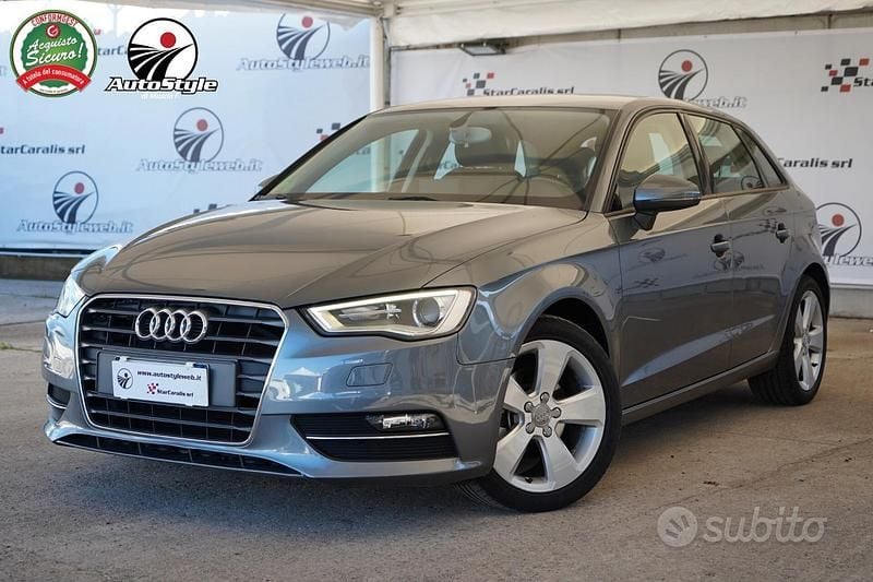 Usata Audi A3 Ambition 110 CV (80 kW) 2015 Grigio scuro Berlina