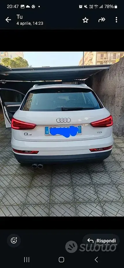 Usata Audi Q3 120 CV (88 kW) 2019 Bianco SUV