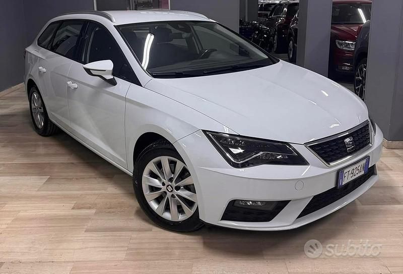 Usata Seat Leon 115 CV (84 kW) 2018 Bianco Station wagon