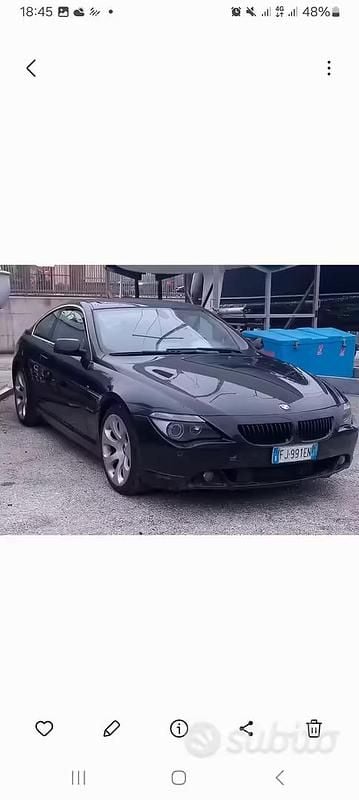 Usata BMW 630 258 CV (189 kW) 2006 Nero Coupé