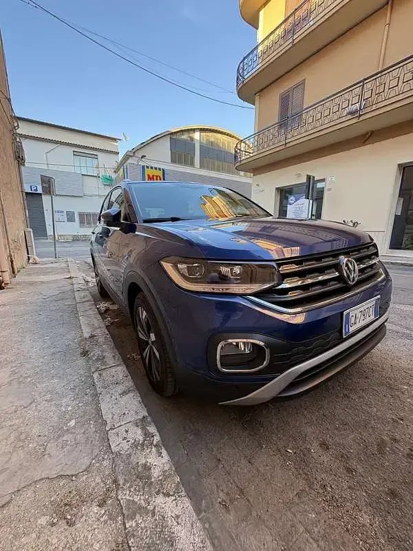Usata VW T-Cross Advance 116 CV (85 kW) 2020 Blu SUV