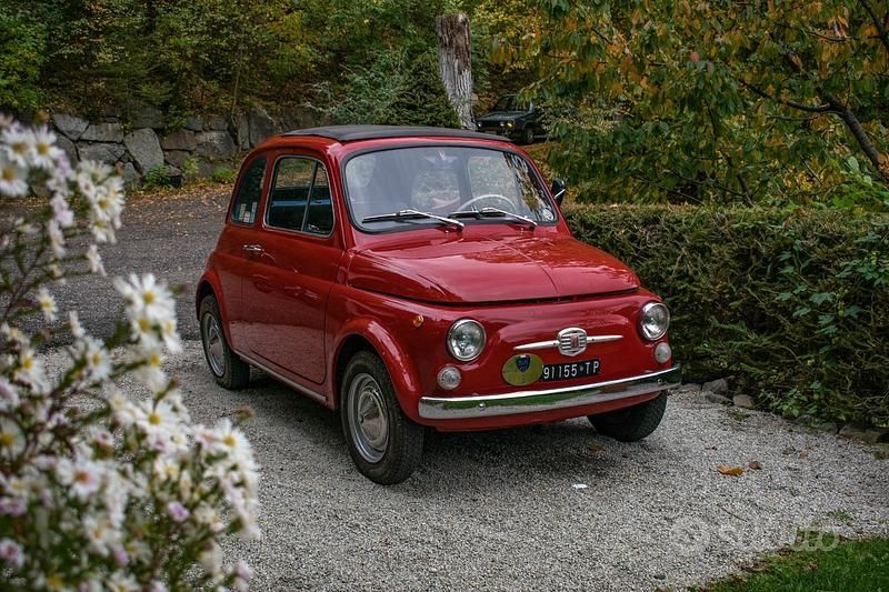 Usata Fiat 500 1970 Rosso Utilitaria