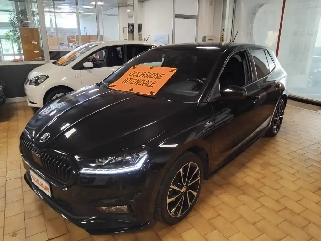 Usata Skoda Fabia Monte Carlo 80 CV (58 kW) 2024 Nero tulipano / perlato Utilitaria