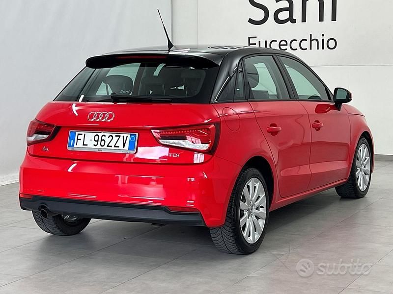 Usata Audi A1 Sportback Ambiente 90 CV (66 kW) 2017 Rosso Utilitaria