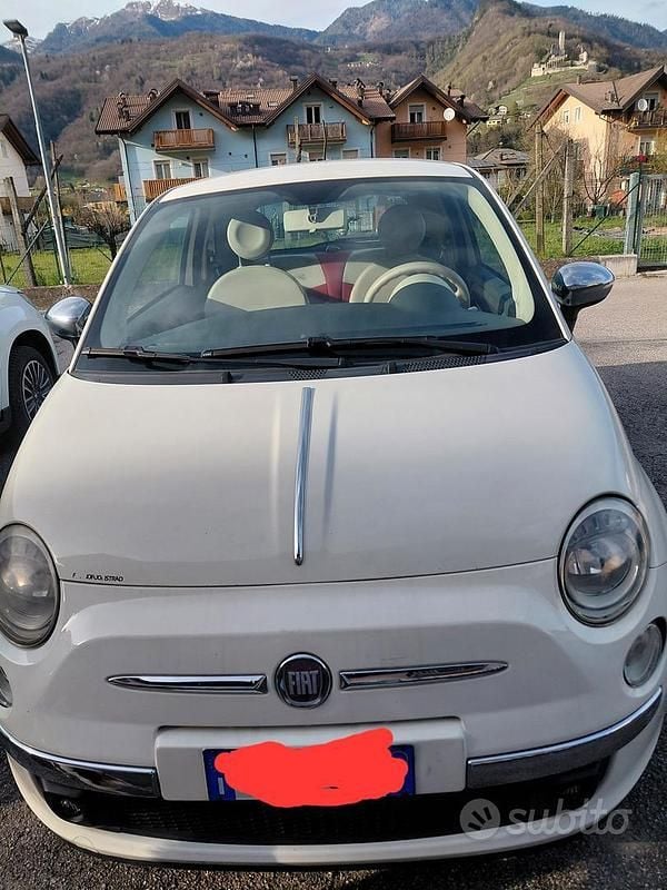 Usata Fiat 500 75 CV (55 kW) 2012 Bianco Berlina