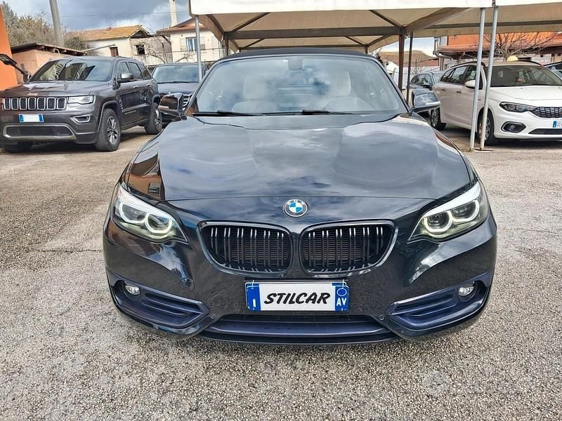 Usata BMW 218 Luxury Line 150 CV (110 kW) 2019 Nero Cabrio