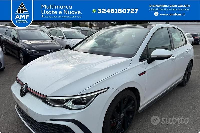 Usata VW Golf VIII GTI 244 CV (179 kW) 2022 Bianco Berlina