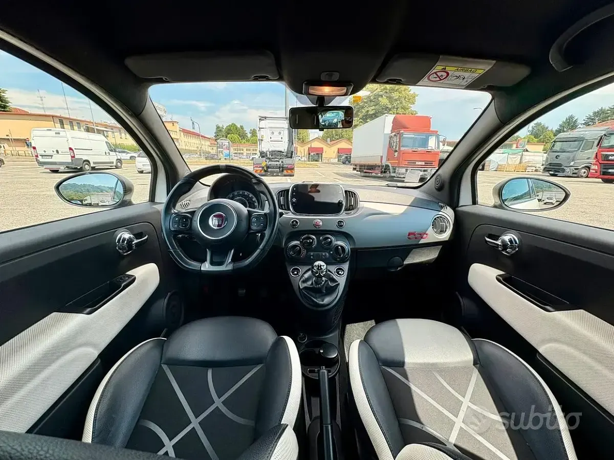 Usata Fiat 500S 95 CV (69 kW) 2017 Bianco Utilitaria