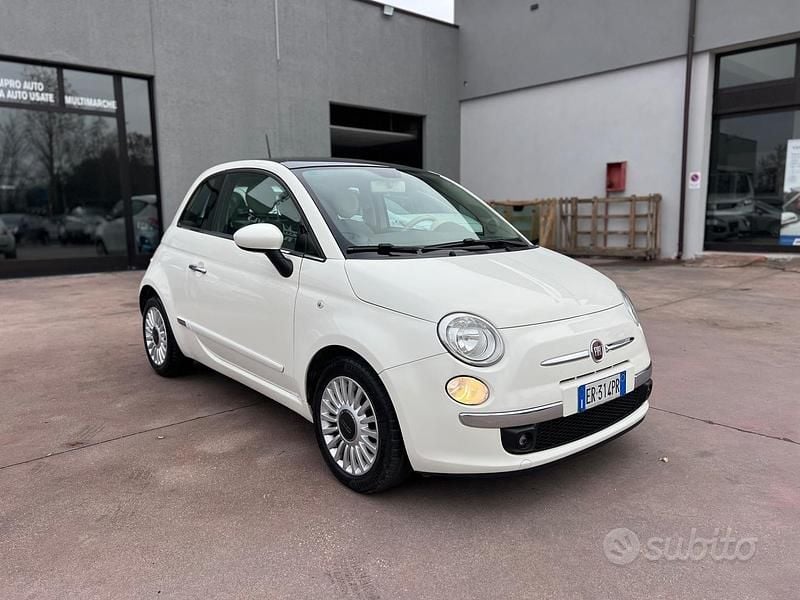 Usata Fiat 500 Lounge 95 CV (69 kW) 2013 Bianco Berlina