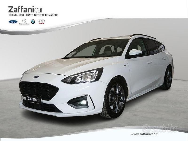 Usata Ford Focus ST-Line 125 CV (91 kW) 2019 Bianco Station wagon