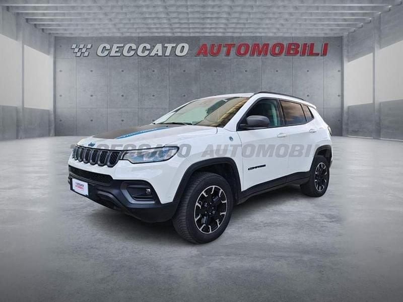 Bianco Usata 2021 Jeep Compass Trailhawk SUV | 19.565 € (Buon prezzo) - Immagine 1/4