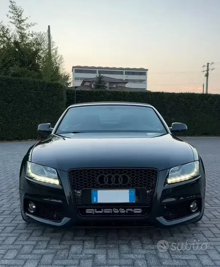 Usata Audi A5 Cabriolet S-Line 211 CV (155 kW) 2010 Nero Cabrio