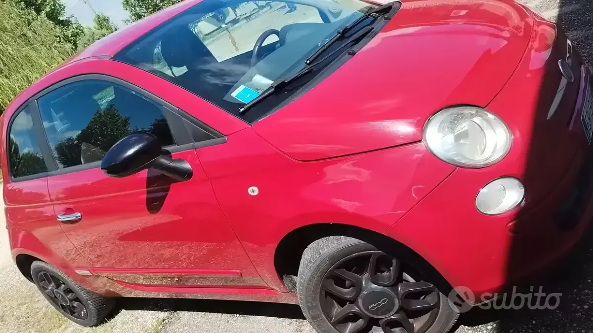 Usata Fiat 500 69 CV (50 kW) 2010 Rosso Utilitaria