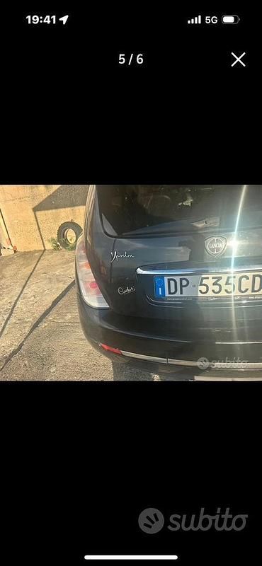 Usata Lancia Ypsilon 69 CV (50 kW) 2008 Nero Utilitaria