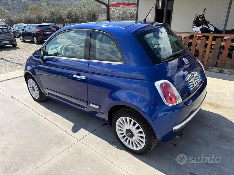 Usata Fiat 500 Lounge 69 CV (50 kW) 2009 Blu Cabrio