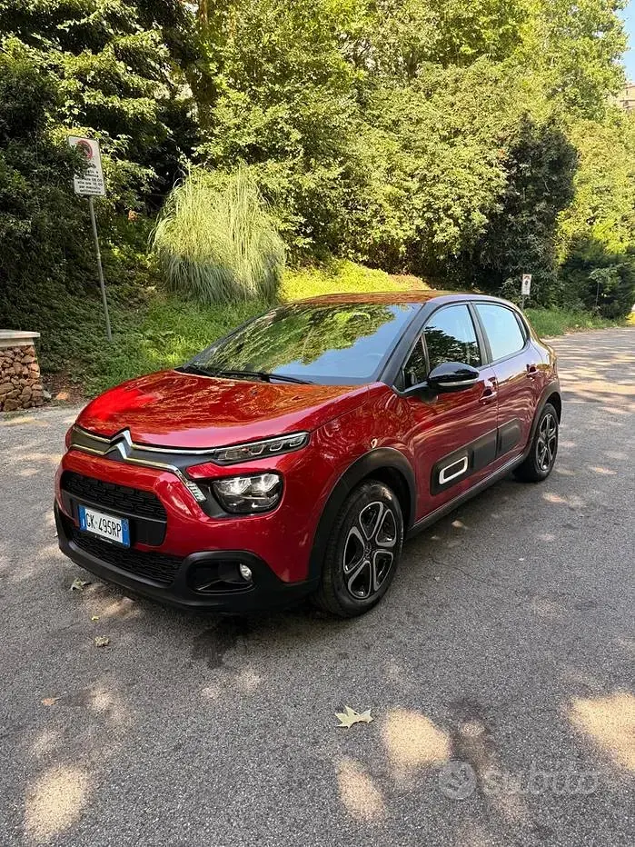 Usata Citroën C3 Feel 102 CV (75 kW) 2022 Rosso Utilitaria