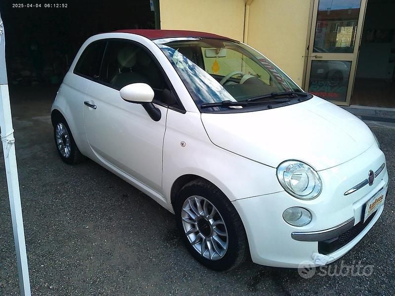 Usata Fiat 500C Lounge 69 CV (50 kW) 2013 Bianco Cabrio