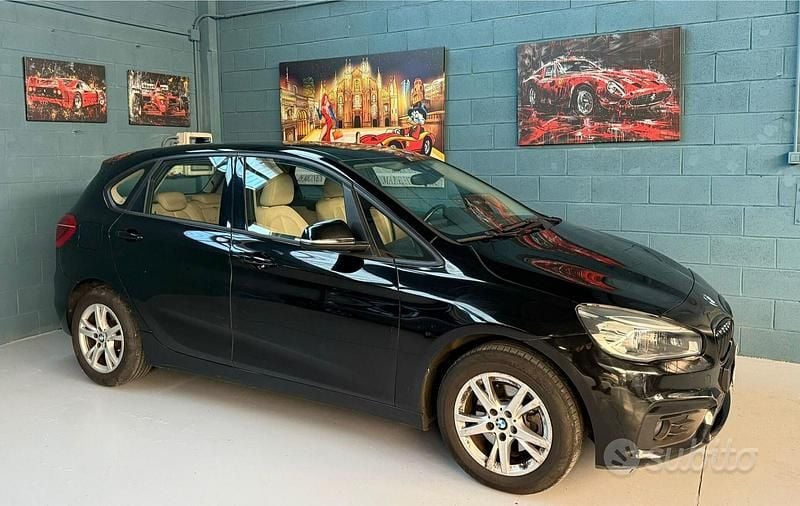 Usata BMW 218 Active Tourer 150 CV (110 kW) 2016 Nero Monovolume