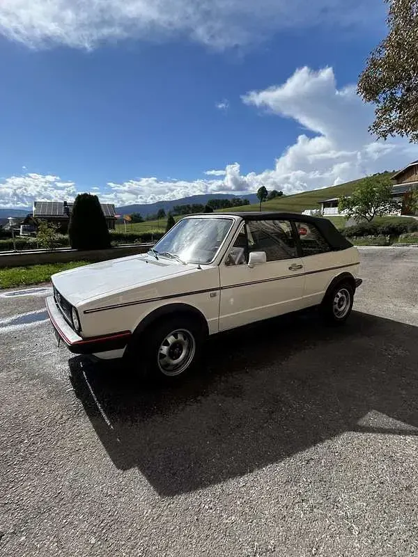Usata VW Golf Cabriolet 75 CV (55 kW) 1986 Bianco Cabrio