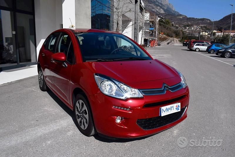 Usata Citroën C3 PureTech 82 CV (60 kW) 2015 Rosso Berlina