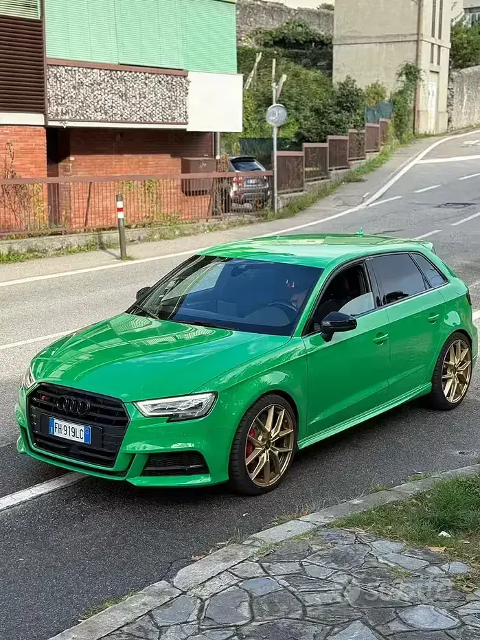 Usata Audi S3 310 CV (228 kW) 2017 Verde Berlina