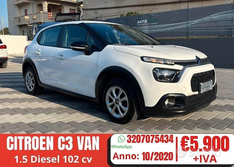 Usata Citroën C3 102 CV (75 kW) 2020 Bianco Utilitaria