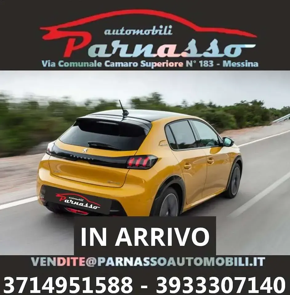 Usata Peugeot 208 GT-line 101 CV (74 kW) 2023 Giallo Utilitaria