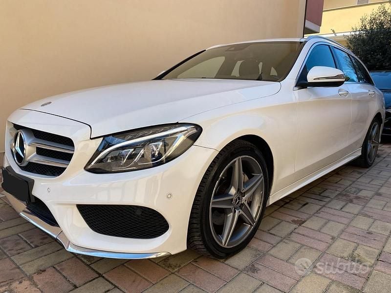 Usata Mercedes C200 Premium 136 CV (100 kW) 2017 Bianco Station wagon