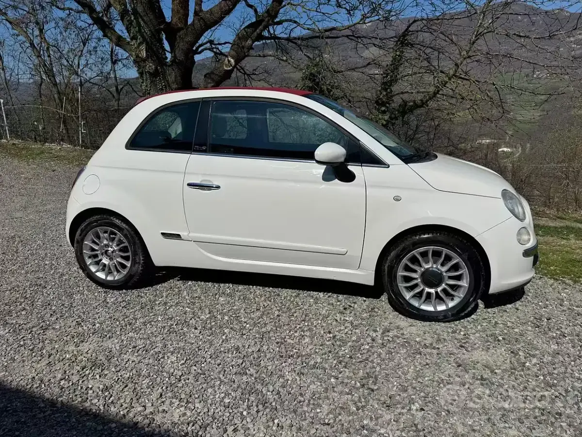 Usata Fiat 500 69 CV (50 kW) 2010 Bianco Cabrio