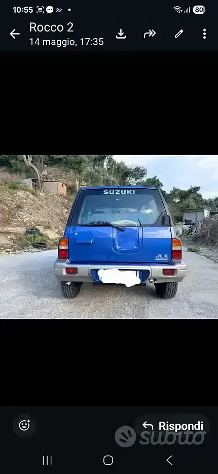 Usata Suzuki Vitara 75 CV (55 kW) 1998 Blu SUV