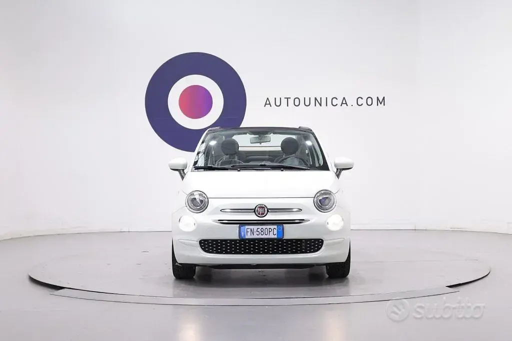 Usata Fiat 500C Lounge 69 CV (50 kW) 2018 Bianco Cabrio