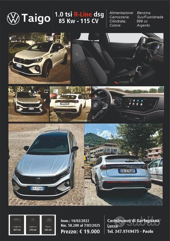 Usata VW Taigo 110 CV (80 kW) 2022 SUV