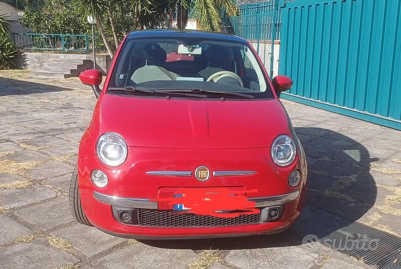 Usata Fiat 500 Pop 69 CV (50 kW) 2009 Rosso Utilitaria
