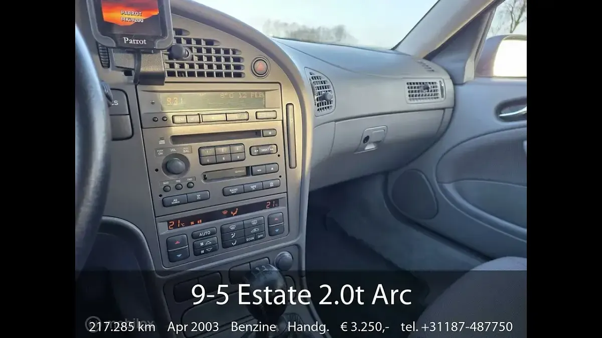 Usata Saab 9-5 150 CV (110 kW) 2003 Grigio Station wagon