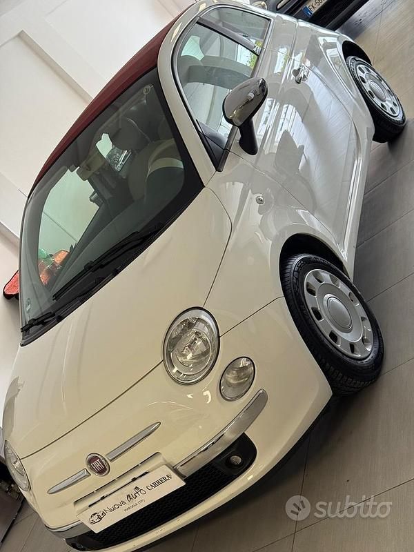 Usata Fiat 500C Lounge 75 CV (55 kW) 2010 Bianco Cabrio