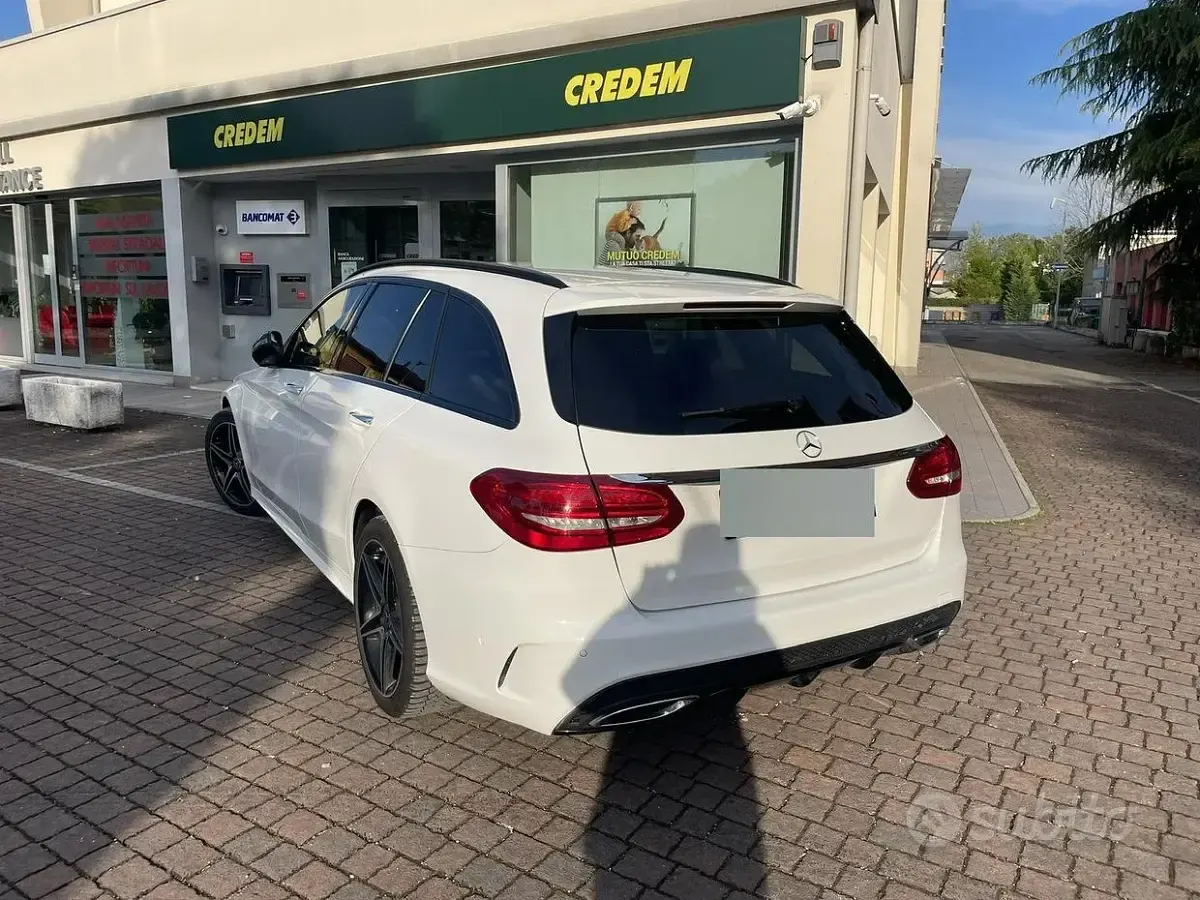 Usata Mercedes C220 Premium 170 CV (125 kW) 2017 Bianco Station wagon
