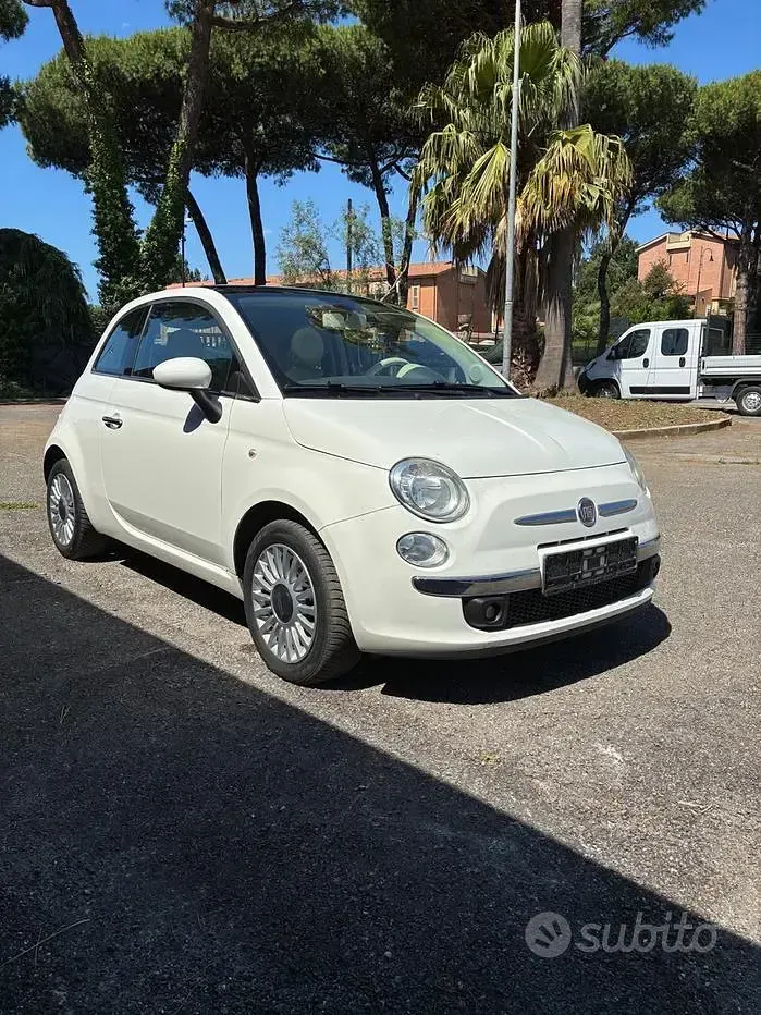 Usata Fiat 500 Lounge 69 CV (50 kW) 2009 Bianco Cabrio