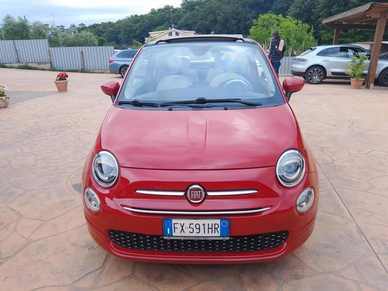 Usata Fiat 500C 85 CV (62 kW) 2019 Rosso Cabrio