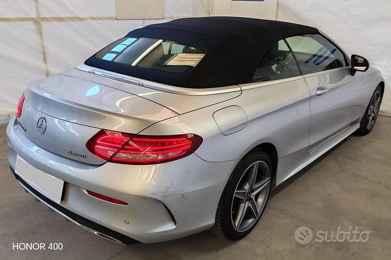 Usata Mercedes C220 Premium Plus 169 CV (124 kW) 2018 Grigio Cabrio