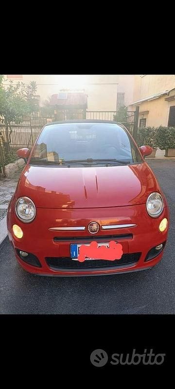 Usata Fiat 500 69 CV (50 kW) 2014 Rosso Cabrio