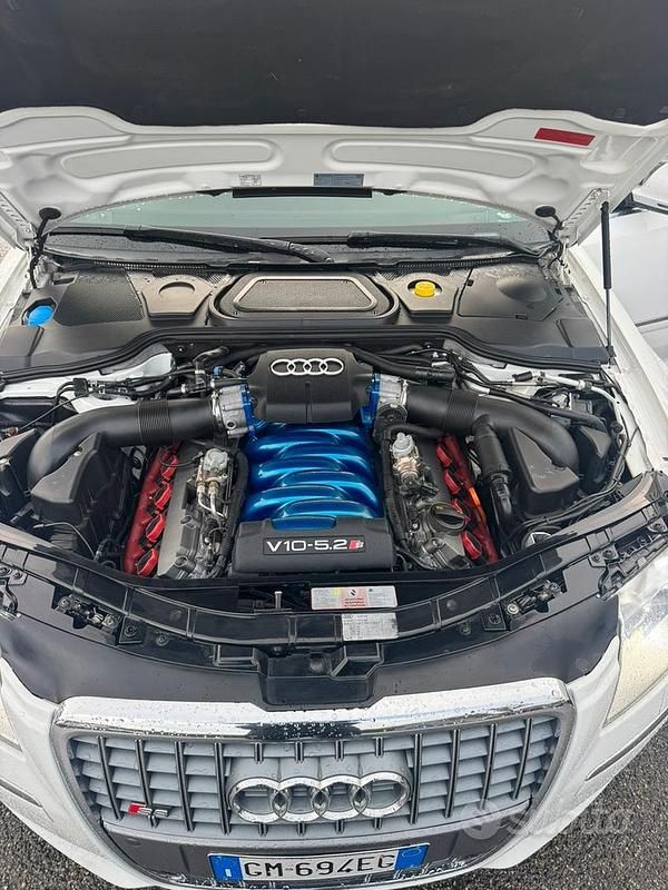 Usata Audi S8 450 CV (330 kW) 2007 Bianco Berlina