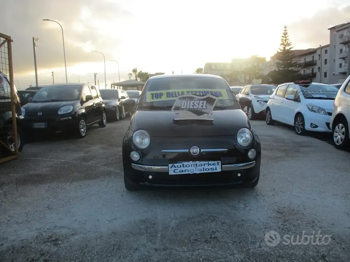 Usata Fiat 500 Lounge 75 CV (55 kW) 2010 Nero Berlina