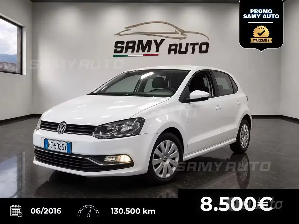 Usata VW Polo Comfortline 75 CV (55 kW) 2016 Bianco Berlina