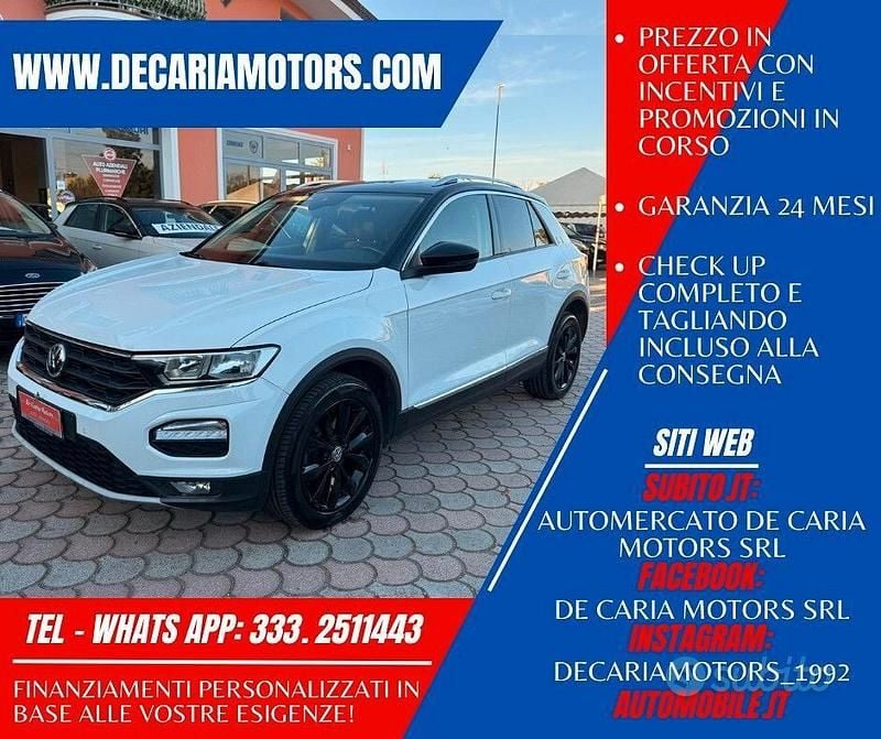 Usata VW T-Roc 150 CV (110 kW) 2019 Bianco SUV