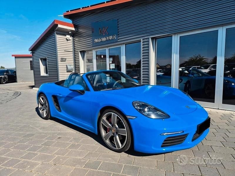 Usata Porsche 718 Boxster 350 CV (257 kW) 2023 Blu Cabrio