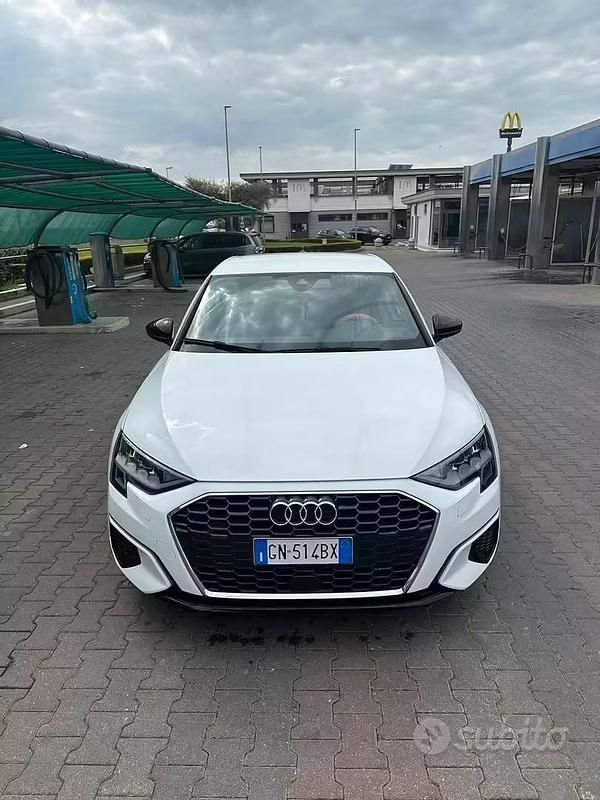 Usata Audi A3 150 CV (110 kW) 2021 Bianco Berlina